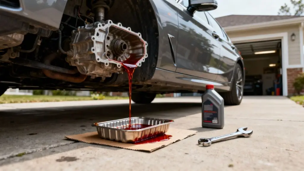 car leaking transmission fluid fluid drain.jpg