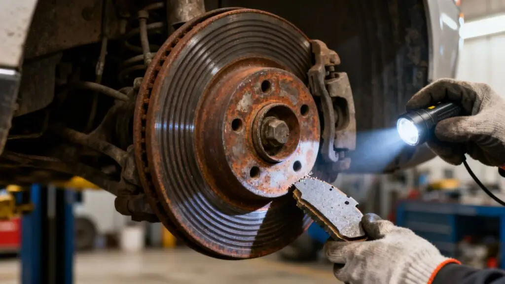 car making grinding noise when braking brake inspection