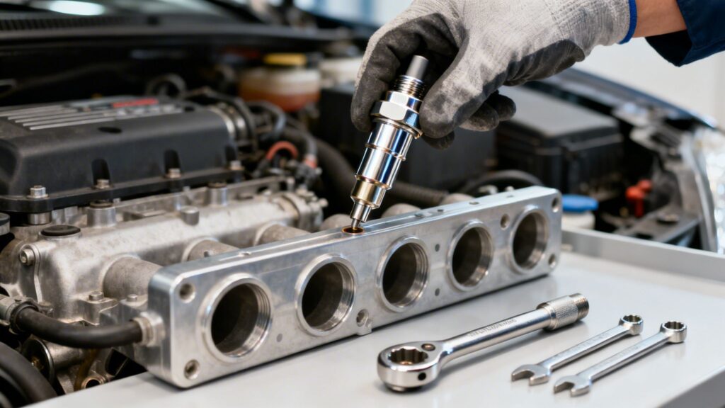 change fuel injector engine repair