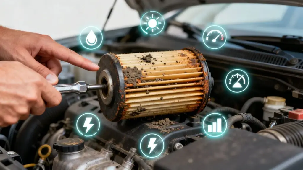 signs of clogged fuel filter fuel filter