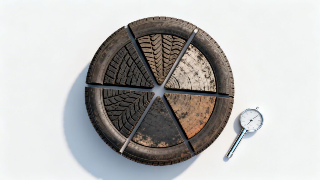 tire tread depth chart tire concept