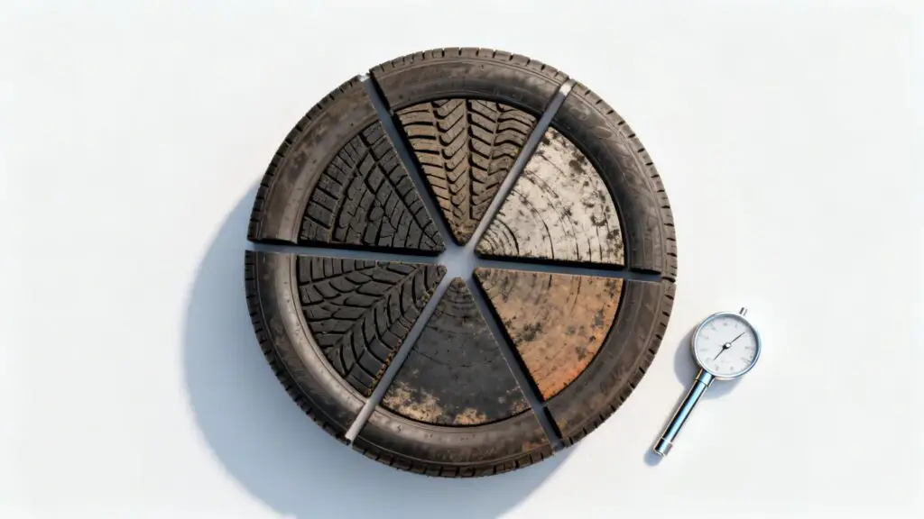 tire tread depth chart tire concept