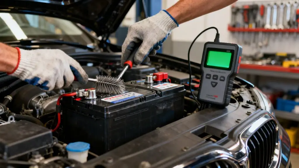 car battery maintenance tips battery cleaning