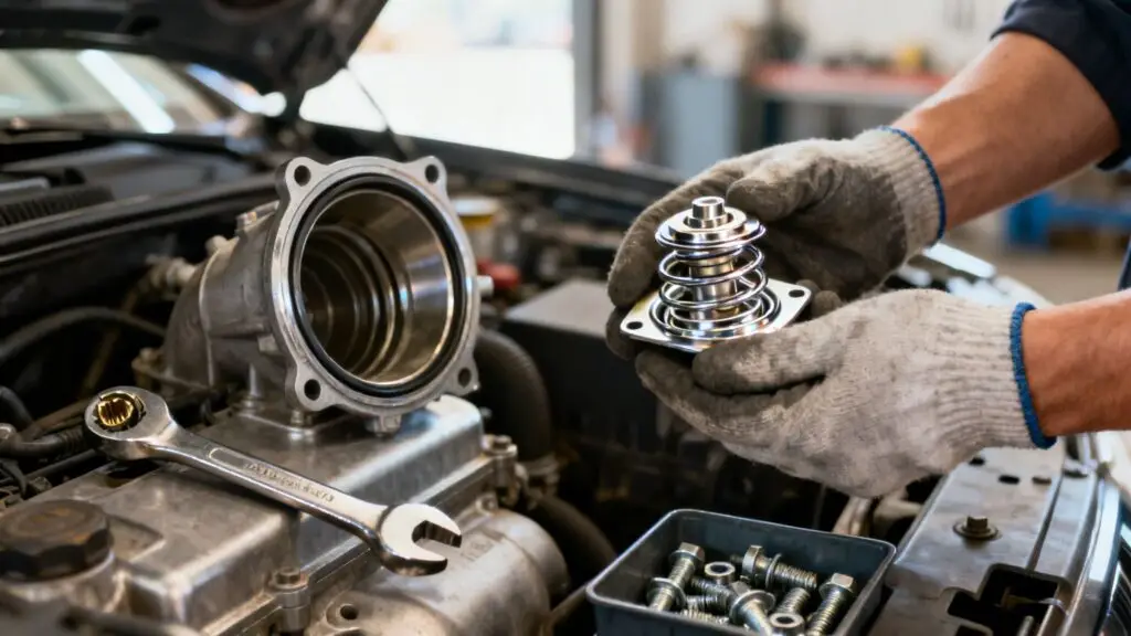 how to replace thermostat in car thermostat replacement