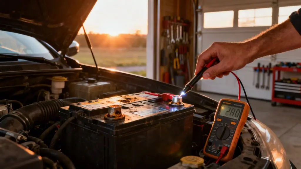 what causes car battery to drain overnight battery test