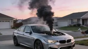 black smoke coming from exhaust car smoke