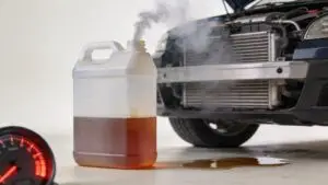 signs of low coolant in car fluid leak
