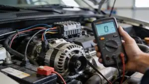 alternator charging voltage multimeter testing