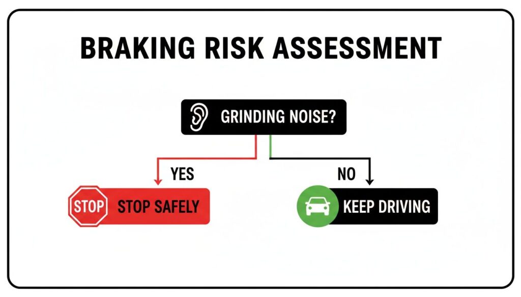 car making grinding noise when braking braking flowchart