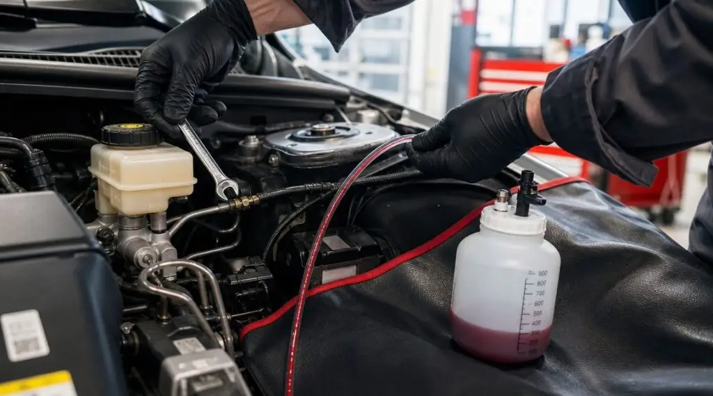 flush brake fluid car maintenance