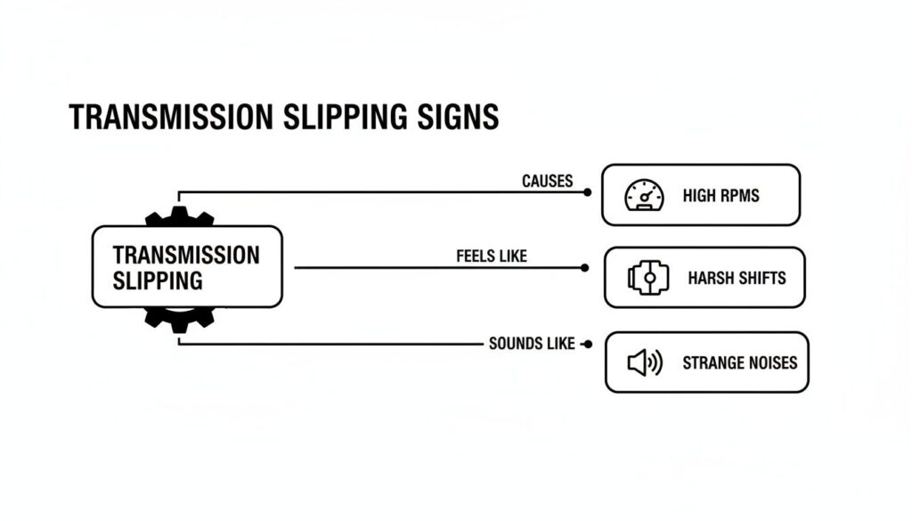 transmission slipping causes slipping signs