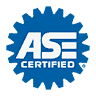 ASE Certified Automotive Technicians Badge at Express Lube & Car Care Plano TX
