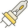 Headlight and taillight bulb replacement icon for automotive lighting service in Plano, TX