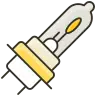 Headlight and taillight bulb replacement icon for automotive lighting service in Plano, TX