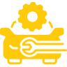 Car tune-up service icon for engine performance and maintenance in Plano, TX