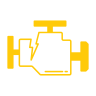 Check engine light diagnostics icon for engine diagnostic service in Plano, TX