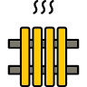Radiator repair and cooling system service icon for vehicle cooling repairs in Plano, TX
