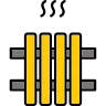 Radiator repair and cooling system service icon for vehicle cooling repairs in Plano, TX
