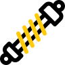 Shocks and struts replacement icon for suspension repair service in Plano, TX