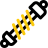 Shocks and struts replacement icon for suspension repair service in Plano, TX
