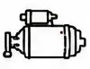 Black-and-white line drawing of a motor with mounting bracket