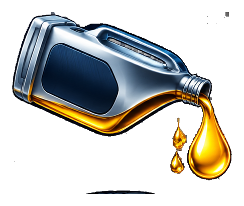 Metal oil container pouring golden liquid