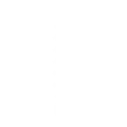 White abstract vertical emblem on a black background