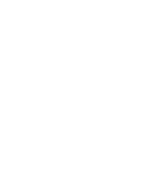 White stylized tire outline on a black background
