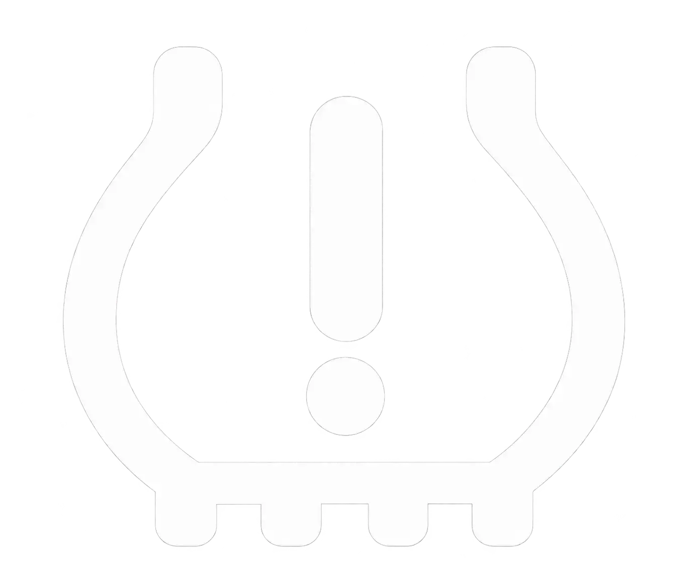 Automotive brake system warning light icon