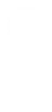 White vertical figure-eight symbol with two circular black cutouts